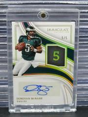 Donovan McNabb #2 Football Cards 2023 Panini Immaculate Numbers Signature Prices