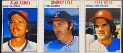 Alan Ashby, Pete Rose, Sparky Lyle [Hand Cut Panel] Baseball Cards 1979 Hostess Prices