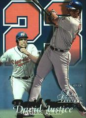 David Justice [Row 2] Baseball Cards 1999 Flair Showcase Prices