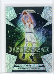 Kristaps Porzingis [Mojo Prizm] #30 Basketball Cards 2018 Panini Prizm Fireworks Prices