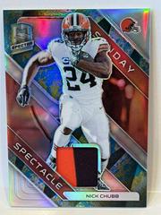 Nick Chubb [Splatter Neon] #21 Football Cards 2023 Panini Spectra Sunday Spectacle Prices