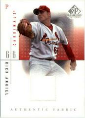 Rick Ankiel #RA Baseball Cards 2001 SP Game Used Authentic Fabric Prices
