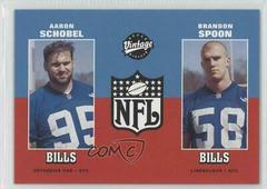 Aaron Schobel, Brandon Spoon #263 Football Cards 2001 Upper Deck Vintage Prices
