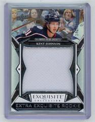 Kent Johnson Hockey Cards 2022 Upper Deck Black Diamond Exquisite Collection Extra Rookies Prices
