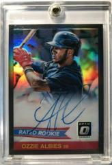Ozzie Albies [Black] #RRS-OA Baseball Cards 2018 Panini Donruss Optic Rated Rookie Signatures Prices