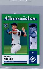 Bobby Miller [Green] Baseball Cards 2023 Panini Chronicles Prices