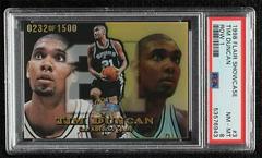 Tim Duncan [Row 1] #3 Basketball Cards 1998 Flair Showcase Prices