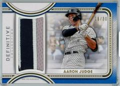 Aaron Judge [Blue] #DJR-AJU Baseball Cards 2022 Topps Definitive Jumbo Relic Collection Prices