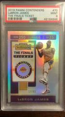 LeBron James [The Finals Ticket] #70 Basketball Cards 2019 Panini Contenders Prices
