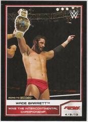 Wade Barrett Wrestling Cards 2014 Topps WWE Road to Wrestlemania Prices