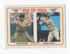 Aaron Judge, Roger Maris #100 Baseball Cards 2023 Topps Heritage Prices