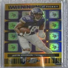 Justin Jefferson [Gold] Football Cards 2022 Panini Contenders Winning Ticket Prices