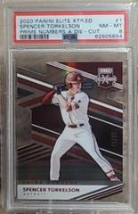 Spencer Torkelson [Prime Numbers A Die Cut] #1 Baseball Cards 2020 Panini Elite Extra Edition Prices