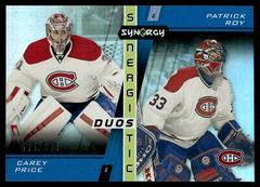 Carey Price, Nick Suzuki #SD-8 Hockey Cards 2021 Upper Deck Synergy Synergistic Duos Stars Prices