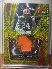 Nick Chubb [Gold] #SP-NCH Football Cards 2021 Panini Select Sparks Relics Prices