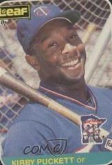 Kirby Puckett Baseball Cards 1987 Leaf Prices