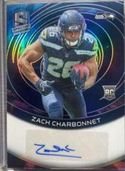 Zach Charbonnet #2 Football Cards 2023 Panini Spectra Rookie Autograph Nebula Prices