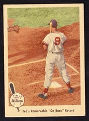 Ted's Remarkable [On Base Record] #76 Baseball Cards 1959 Fleer Ted Williams Prices