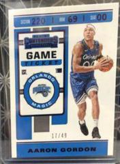 Aaron Gordon [Game Ticket Purple Foil] #2 Basketball Cards 2019 Panini Contenders Prices