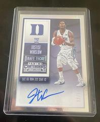 Justise Winslow [Autograph Draft Ticket] #123 Basketball Cards 2015 Panini Contenders Draft Picks Prices