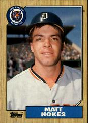 Matt Nokes #91T Baseball Cards 1987 Topps Traded Prices