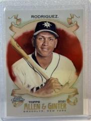 Alex Rodriguez [Red Refractor] #18 Baseball Cards 2021 Topps Allen & Ginter Chrome Prices