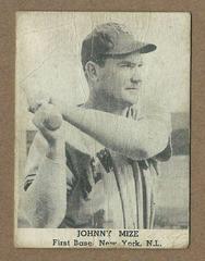 Johnny Mize Baseball Cards 1947 Tip Top Bread Prices