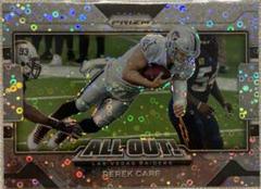 Derek Carr [No Huddle Prizm] #15 Football Cards 2021 Panini Prizm All Out Prices