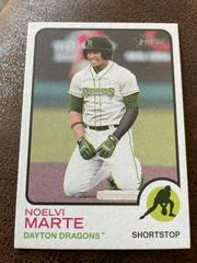 Noelvi Marte [Flip Stock] #160 Baseball Cards 2022 Topps Heritage Minor League Prices