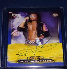 Isaiah 'Swerve' Scott [Blue] #A-IS Wrestling Cards 2020 Topps WWE NXT Roster Autographs Prices