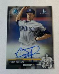 Chris Paddack #CPA-CP Baseball Cards 2017 Bowman Chrome Prospects Autographs Prices