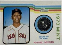 Rafael Devers [Nickel] #73M-RD Baseball Cards 2022 Topps Heritage 1973 Mint Prices