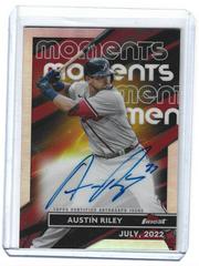 Austin Riley Baseball Cards 2023 Topps Finest Moments Autographs Prices