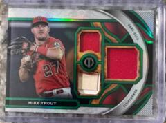 Mike Trout [Green] #TR-MT Baseball Cards 2023 Topps Tribute Triple Relics Prices