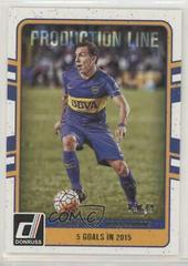 Carlos Tevez [Canvas] #36 Soccer Cards 2016 Panini Donruss Production Line Prices
