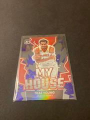 Trae Young [Purple] #7 Basketball Cards 2022 Panini Donruss Optic My House Prices