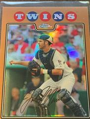 Joe Mauer [Refractor] #9 Baseball Cards 2008 Topps Chrome Prices