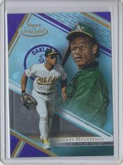 Rickey Henderson [Class 1 Purple] Baseball Cards 2021 Topps Gold Label Prices