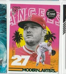 Mike Trout [Green] Baseball Cards 2022 Topps Gallery Modern Artists Prices