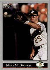 Mark McGwire #16 Baseball Cards 1992 Leaf Prices