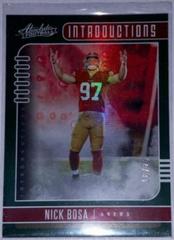 Nick Bosa [Spectrum Green] Football Cards 2019 Panini Absolute Introductions Prices