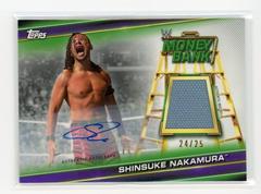 Shinsuke Nakamura [Purple] Wrestling Cards 2019 Topps WWE Money in the Bank Mat Relic Autographs Prices