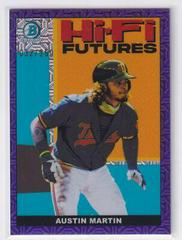 Austin Martin [Purple Refractor Mega Box Mojo] #HIFI-10 Baseball Cards 2022 Bowman Hi Fi Futures Prices
