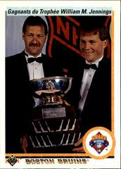Andy Moog and Rejean Lemelin [William M. Jennings Trophy] #209 Hockey Cards 1990 Upper Deck French Prices