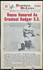 Reese Honored #37 Baseball Cards 1960 NU Card Baseball Hi Lites Prices
