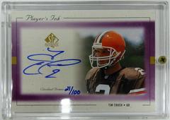 Tim Couch [Purple] #TC-A Football Cards 1999 SP Authentic Player's Ink Prices
