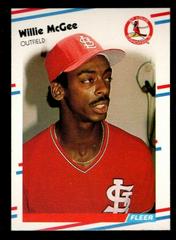 Willie McGee #42 Baseball Cards 1988 Fleer Prices