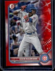 Kevin Alcantara [Red] #BD-86 Baseball Cards 2022 Bowman Draft Prices