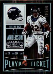 C.J. Anderson [Playoff Ticket] #2 Football Cards 2015 Panini Contenders Prices