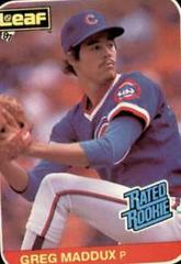 Greg Maddux #36 Baseball Cards 1987 Leaf Prices